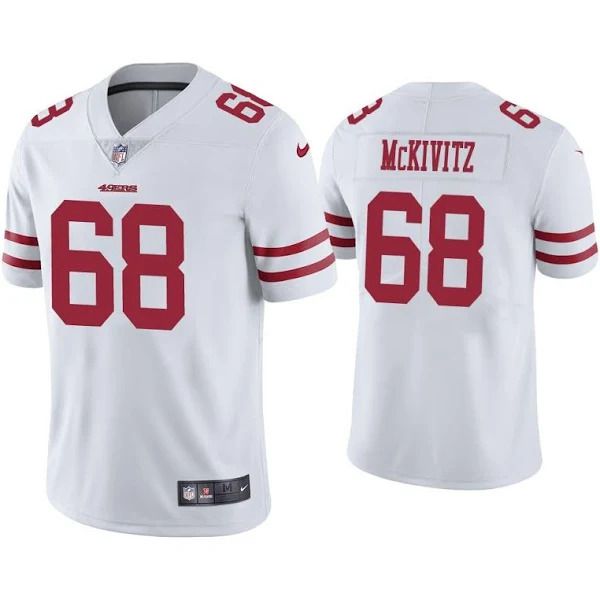 Men San Francisco 49ers #68 Colton McKivitz Nike White Limited NFL Jersey->san francisco 49ers->NFL Jersey